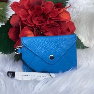 NWT Aimee Kestenburg Ashley Leather Pouch In Memphis Blue